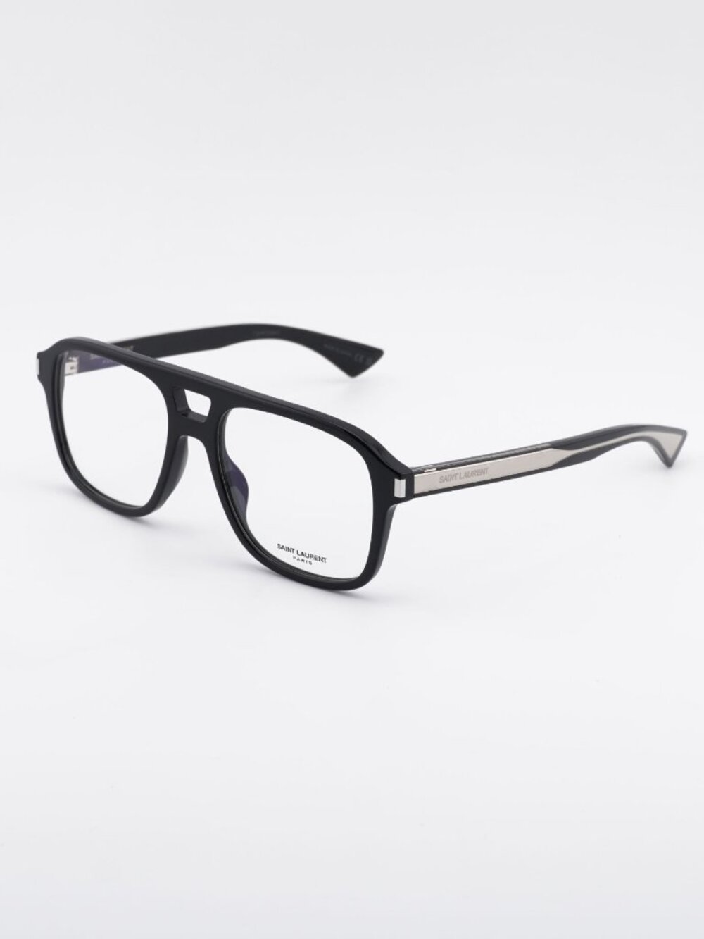 Saint Laurent SL881 OPT 001 Eyeglasses Black 55mm Aviator Frame